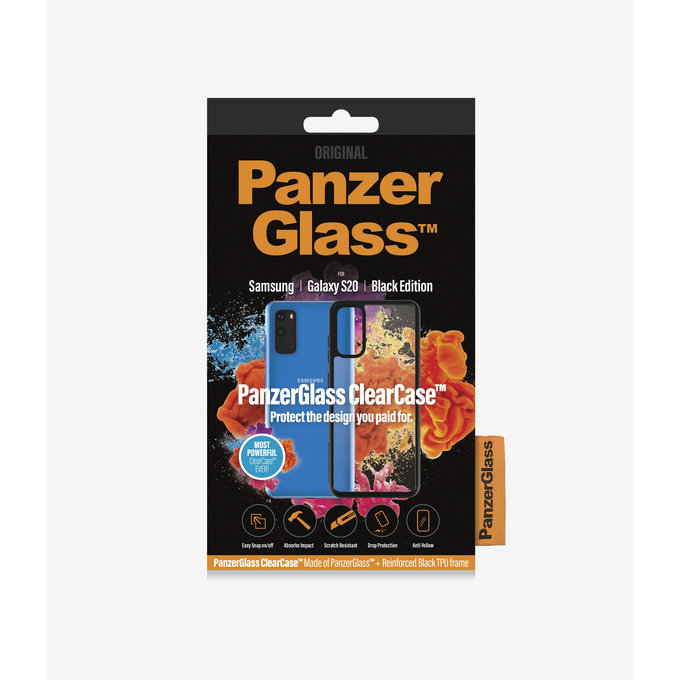 PanzerGlass - Pouzdro ClearCase pro Samsung Galaxy S20, black