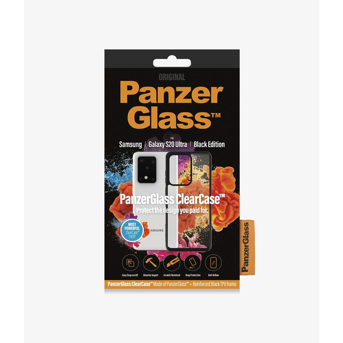 PanzerGlass - Pouzdro ClearCase pro Samsung Galaxy S20 Ultra, black