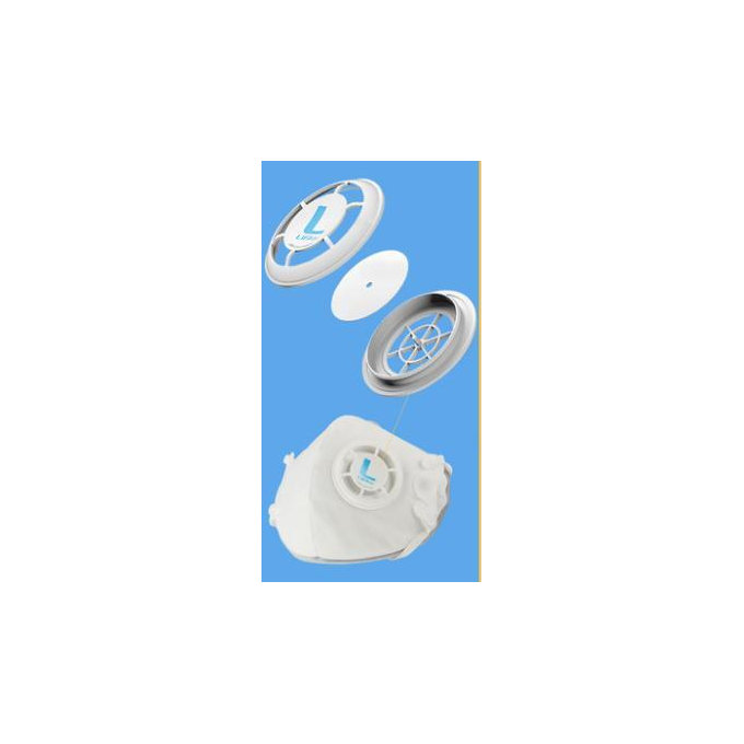 Sportovní respirátor FFP3-KN95 98% filtr, respirační anti-virové rouška - bílá