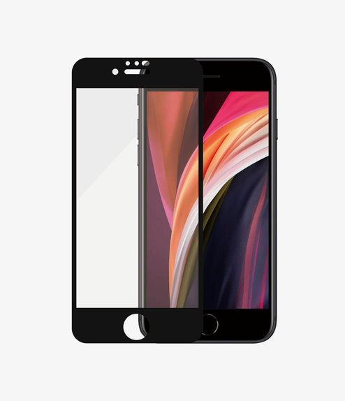 PanzerGlass - Tvrzené Sklo Case Friendly AB pro iPhone 6, 6s, 7, 8, SE 2020 a SE 2022, černá