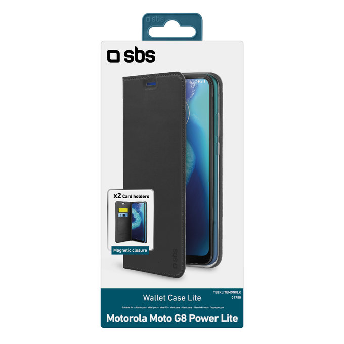 SBS - Pouzdro Book Wallet Lite pro Motorola Moto G8 Power Lite, černá