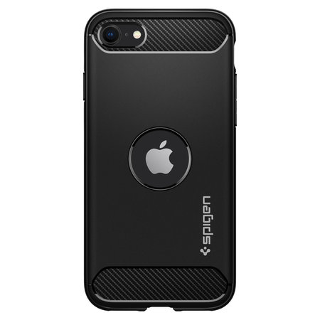 Spigen - Pouzdro Rugged Armor pro iPhone SE 2020 & SE 2022, černá