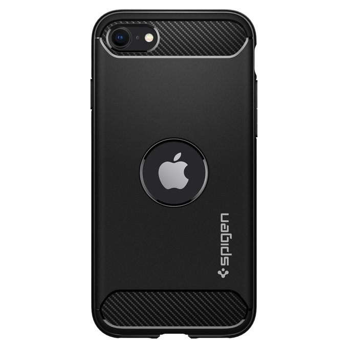 Spigen - Pouzdro Rugged Armor pro iPhone SE 2020 & SE 2022, černá