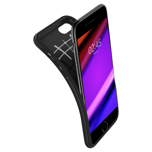 Spigen - Pouzdro Rugged Armor pro iPhone SE 2020 & SE 2022, černá