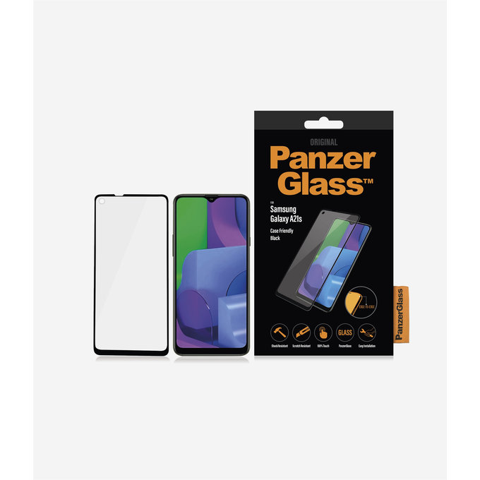 PanzerGlass - Tvrzené Sklo Case Friendly pro Samsung Galaxy A21s, černá