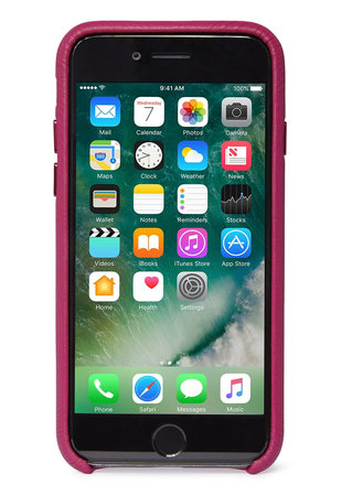 Decoded Leather Back Cover kožené pouzdro pro iPhone SE 2020/8/7, růžové