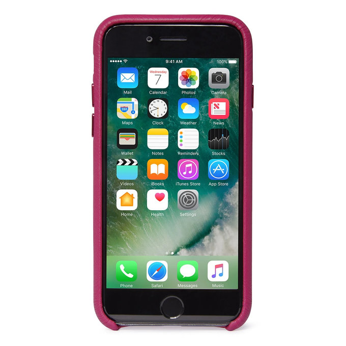 Decoded Leather Back Cover kožené pouzdro pro iPhone SE 2020/8/7, růžové