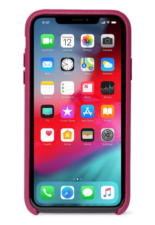Decoded Leather Back Cover kožené pouzdro pro iPhone XR, růžové