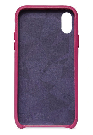 Decoded Leather Back Cover kožené pouzdro pro iPhone XR, růžové