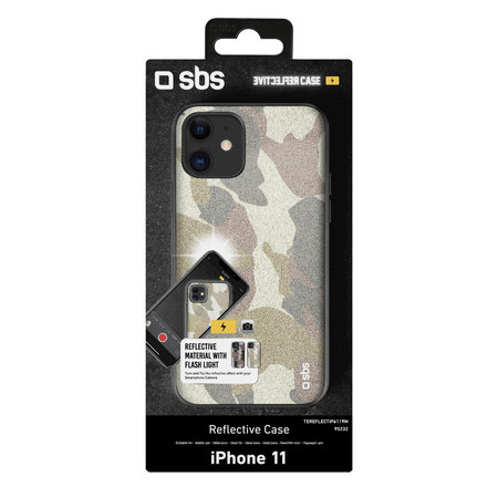 SBS - Pouzdro Reflective pro iPhone 11, kamufláž