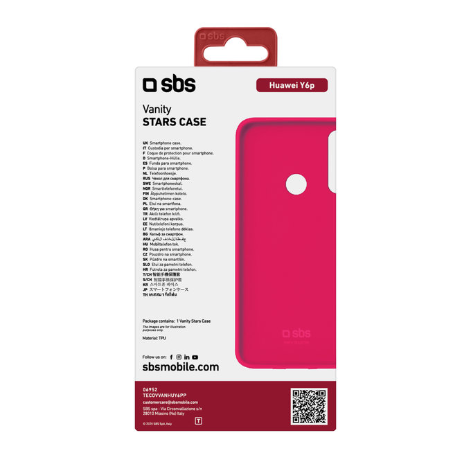 SBS - Pouzdro Vanity pro Huawei Y6p, růžová