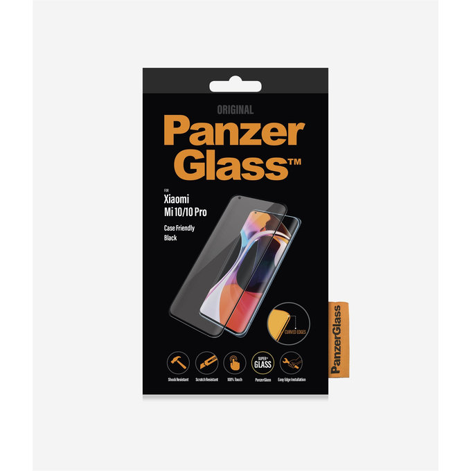 PanzerGlass - Tvrzené Sklo Case Friendly pro Xiaomi Mi 10, black