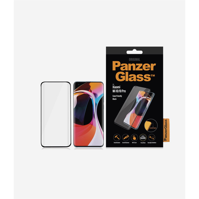 PanzerGlass - Tvrzené Sklo Case Friendly pro Xiaomi Mi 10, black