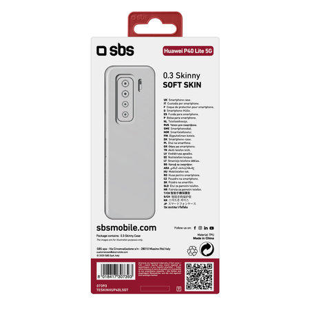 SBS - Pouzdro Skinny pro Huawei P40 Lite 5G, transparentí