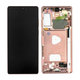 Samsung Galaxy Note 20 N980B - LCD Displej + Dotykové Sklo + Rám (Mystic Bronze) - GH82-23495B, GH82-23733B Genuine Service Pack