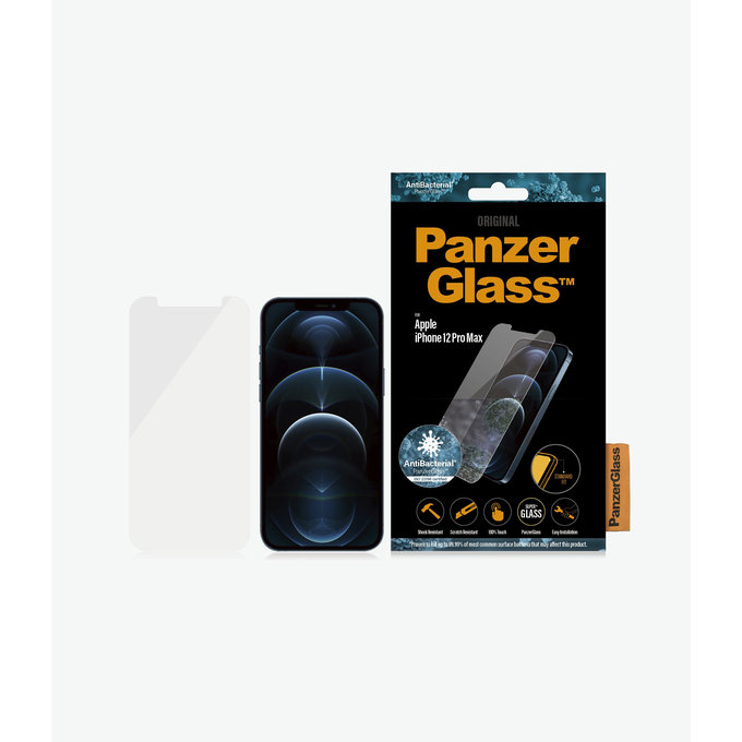 PanzerGlass - Tvrzené Sklo Standard Fit AB pro iPhone 12 Pro Max, transparentná