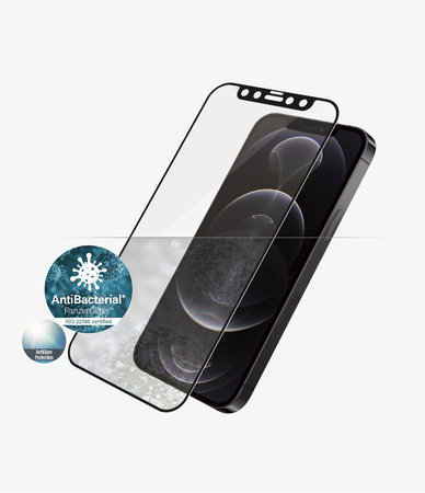 PanzerGlass - Tvrzené Sklo Case Friendly AntiGlare pro iPhone 12 a 12 Pro, černá