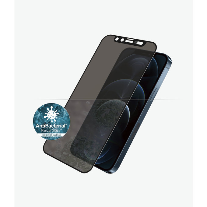 PanzerGlass - Tvrzené Sklo Privacy Case Friendly CamSlider AB pro iPhone 12 Pro Max, černá