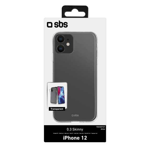 SBS - Pouzdro Skinny pro iPhone 12 mini, transparentí