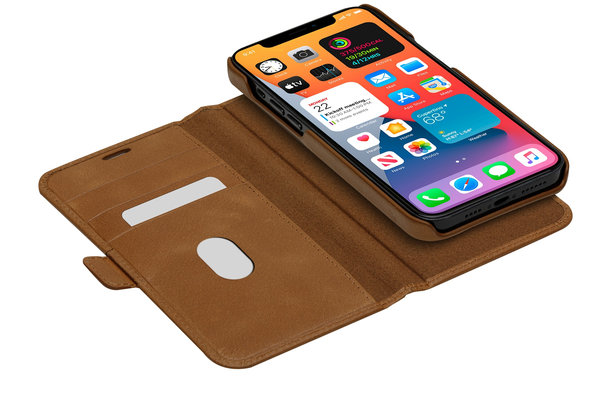 dbramante1928 - Kožené pouzdro Lynge pro iPhone 12 Pro Max, tan