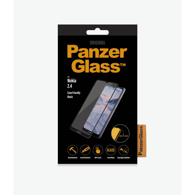 PanzerGlass - Tvrzené Sklo Case Friendly pro Nokia 2.4, black