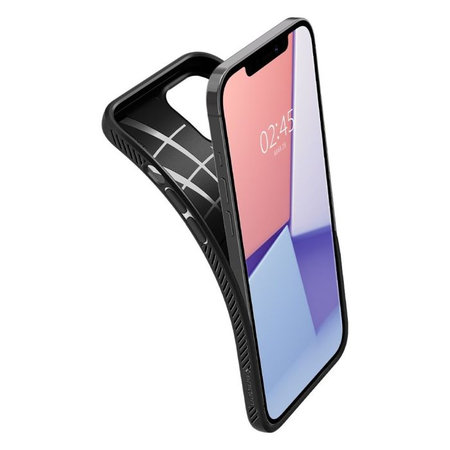 Spigen - Pouzdro Liquid Air pro iPhone 12 Pro Max, černá