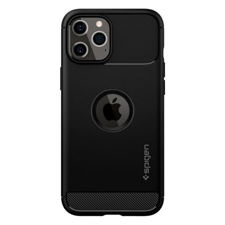 Spigen - Pouzdro Rugged Armor pro iPhone 12 a 12 Pro, černá