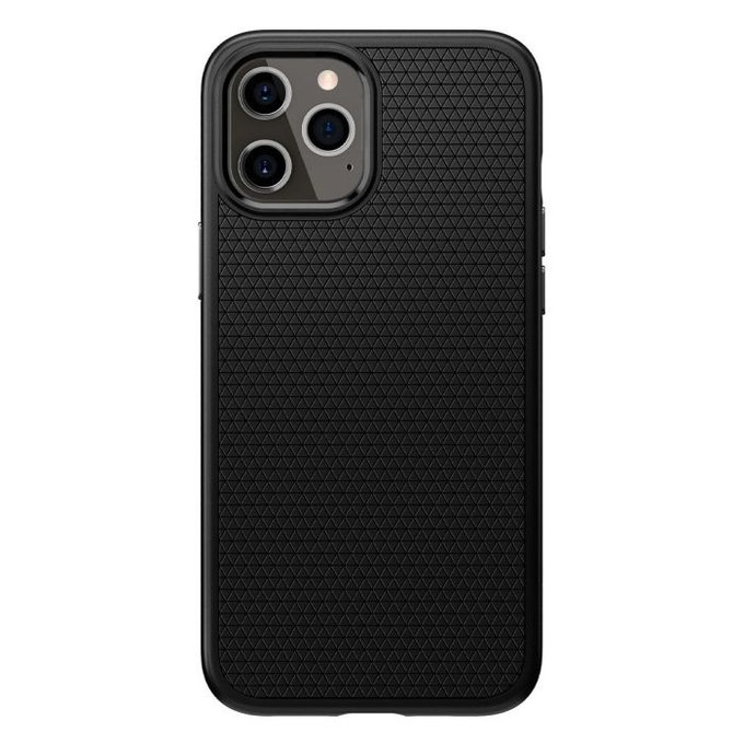 Spigen - Pouzdro Liquid Air pro iPhone 12 a 12 Pro, černá