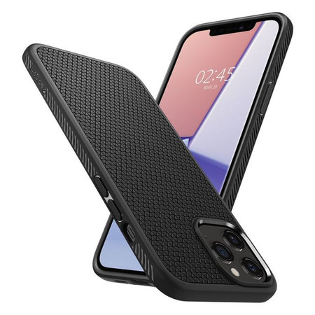 Spigen - Pouzdro Liquid Air pro iPhone 12 a 12 Pro, černá