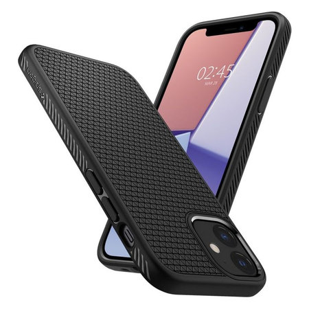 Spigen - Pouzdro Liquid Air pro iPhone 12 mini, černá
