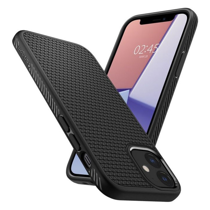 Spigen - Pouzdro Liquid Air pro iPhone 12 mini, černá
