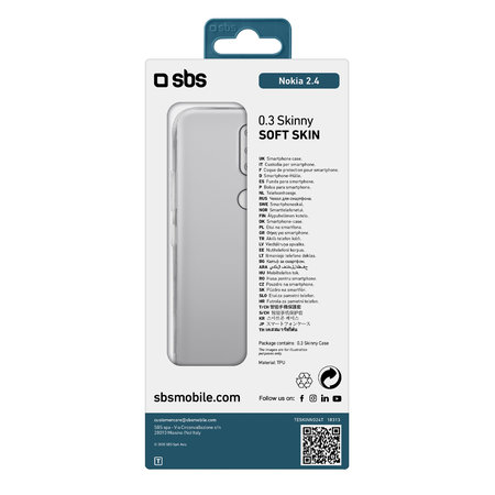 SBS - Pouzdro Skinny pro Nokia 2.4, transparentí