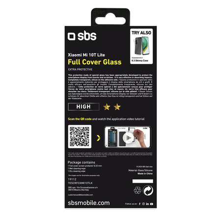 SBS - Tvrzené sklo Full Cover pro Xiaomi Mi 10T Lite 5G, černá
