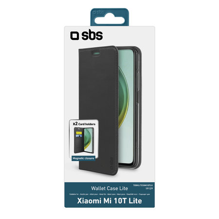 SBS - Pouzdro Book Wallet Lite pro Xiaomi Mi 10T Lite 5G, černá