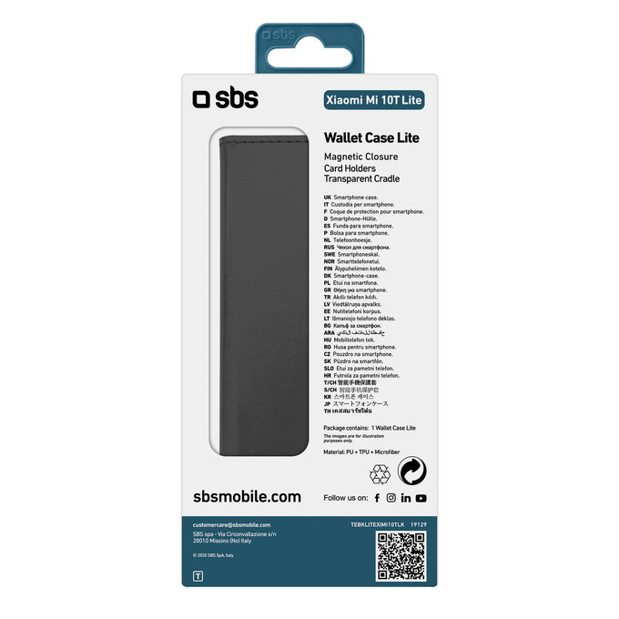 SBS - Pouzdro Book Wallet Lite pro Xiaomi Mi 10T Lite 5G, černá