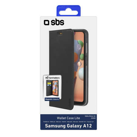 SBS - Pouzdro Book Wallet Lite pro Samsung Galaxy A12, černá