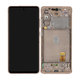 Samsung Galaxy S20 FE 5G G781B - LCD Displej + Dotykové Sklo + Rám (Cloud Orange) - GH82-24214F, GH82-24215F, GH82-29056F Genuine Service Pack
