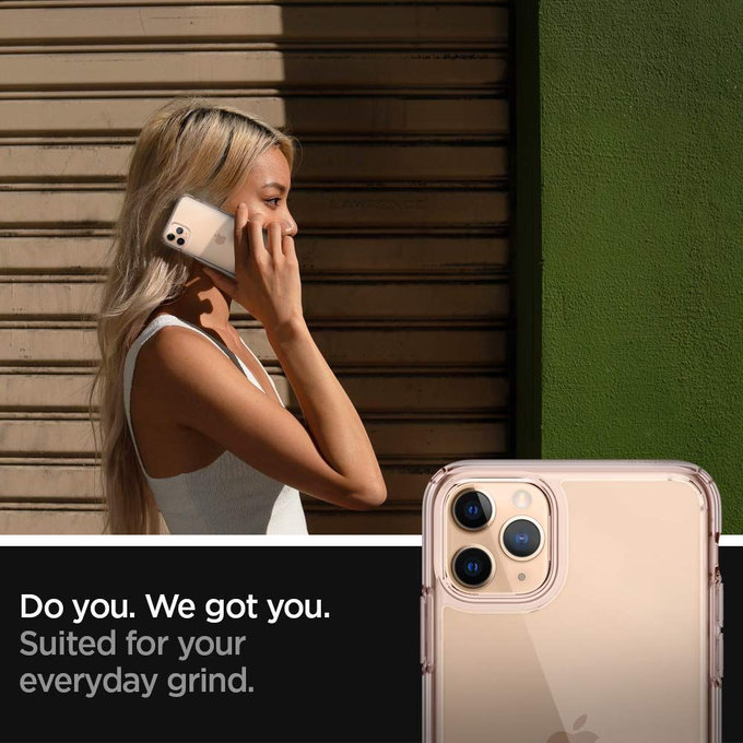 Spigen - Pouzdro Ultra Hybrid pro iPhone 11 Pro, růžová