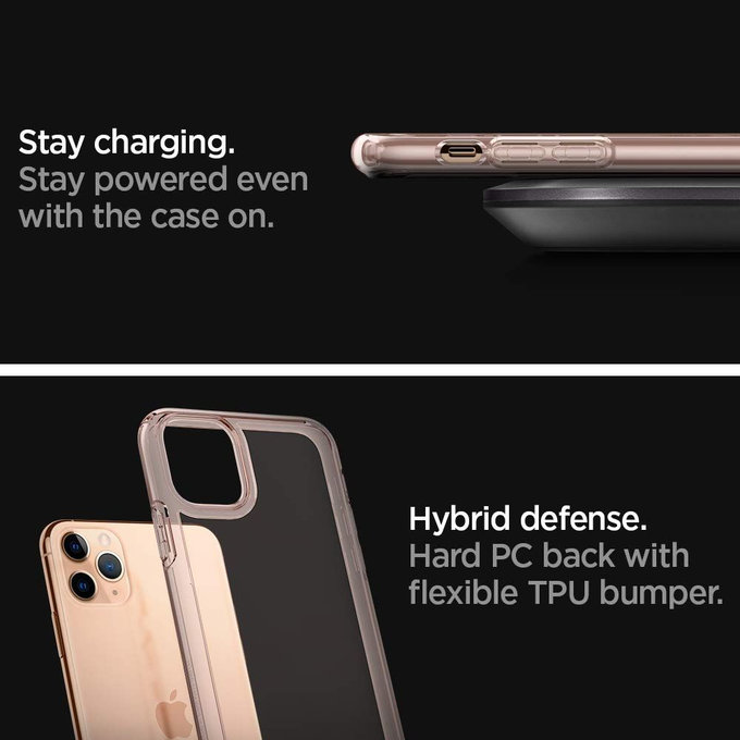 Spigen - Pouzdro Ultra Hybrid pro iPhone 11 Pro, růžová