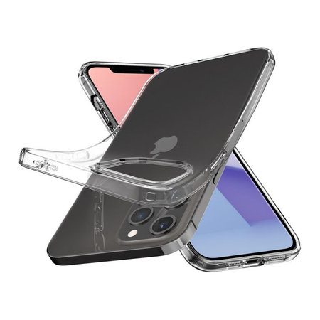 Spigen - Pouzdro Liquid Crystal pro iPhone 12 a 12 Pro, Crystal Clear