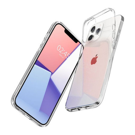 Spigen - Pouzdro Liquid Crystal pro iPhone 12 a 12 Pro, Crystal Clear