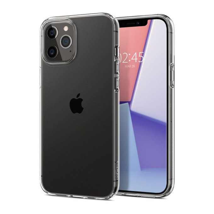 Spigen - Pouzdro Liquid Crystal pro iPhone 12 a 12 Pro, Crystal Clear