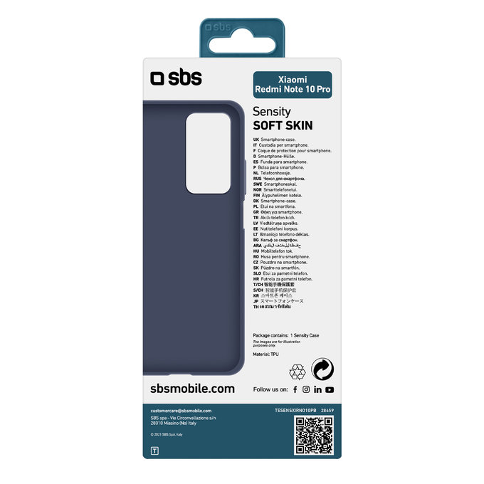 SBS - Pouzdro Sensity pro Xiaomi Redmi Note 10 Pro, modrá