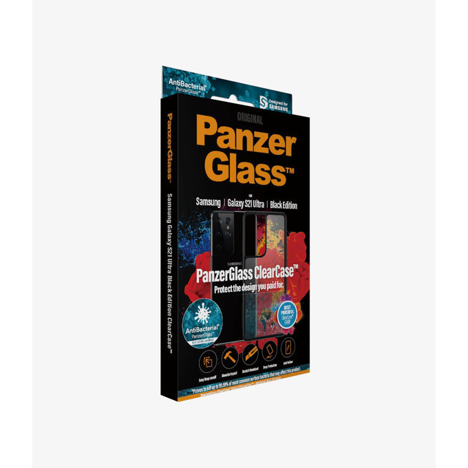 PanzerGlass - Pouzdro ClearCase AB pro Samsung Galaxy S21 Ultra, černá