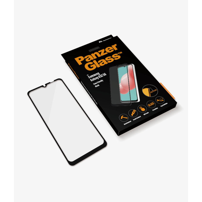 PanzerGlass - Tvrzené Sklo Case Friendly pro Samsung Galaxy A32 5G, černá