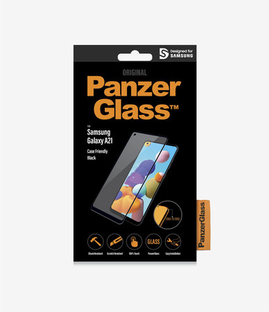 PanzerGlass - Tvrzené Sklo Case Friendly pro Samsung Galaxy A21, black