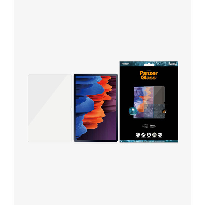 PanzerGlass - Tvrzené sklo Case Friendly SMAPP pro Samsung Galaxy Tab S7 +, čirá