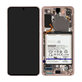 Samsung Galaxy S21 G991B - LCD Displej + Dotykové Sklo + Rám + Baterie (Phantom Violet) - GH82-24716B, GH82-24718B Genuine Service Pack
