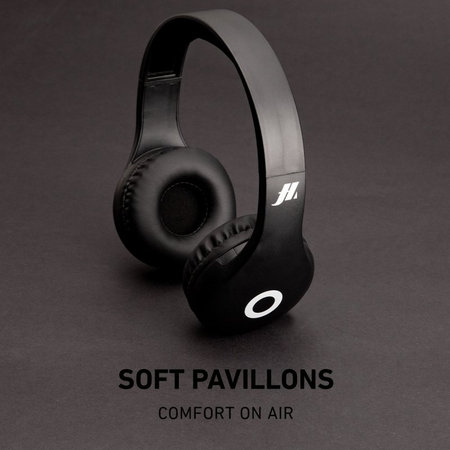 SBS Music Hero - Stereo bezdrátová sluchátka s mikrofonem, černá