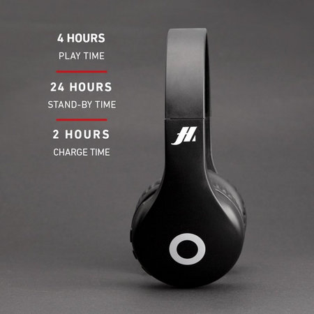 SBS Music Hero - Stereo bezdrátová sluchátka s mikrofonem, černá